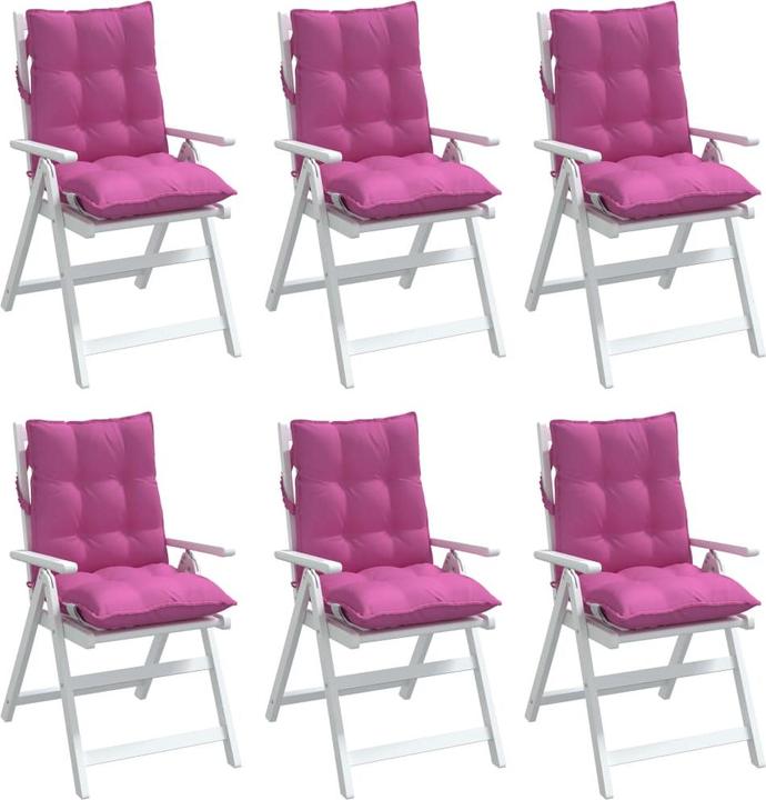 Produktbild VidaXL Niedriglehner-Auflagen 6 Stk. Oxford-Gewebe (100 x 50 x 7 cm)