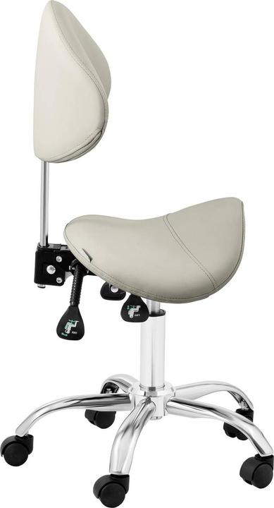 Actual product image Physa Saddle Chair - height-adjustable backrest and seat height - 55 - 69 cm - 150 kg - Grey, Silver