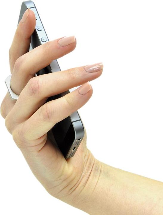 Produktbild PNI Universelle PNI-O-Ring-Halterung, Schreibtischständer und Smart Grip, Hellschwarz, Autohalterung im