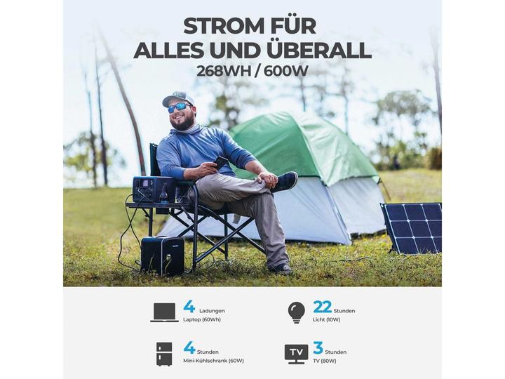 Image du produit Bluetti EB3A (268 Wh, 4.60 kg)