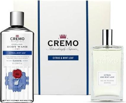 Immagine prodotto Cremo Set regalo Citrus & Mint Leaf per uomo Eau de Toilette 100ml Body Wash 473ml (Set profumo)