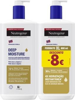 Produktbild Neutrogena Deep Hydration Lotion Oil 2x400ml Special Price (Körperlotion, 800 ml)