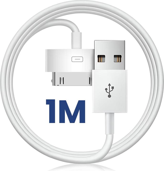 Produktbild Akyga Kabel USB AK-USB-08 USB A (m) / Apple 30 pin (m) ver. 2.0 1.0m (1 m, USB 2.0)
