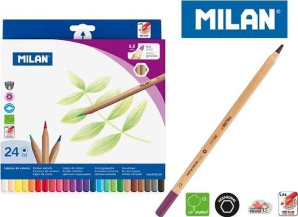 Metallic pencil crayons 24 colours (Multicoloured)
