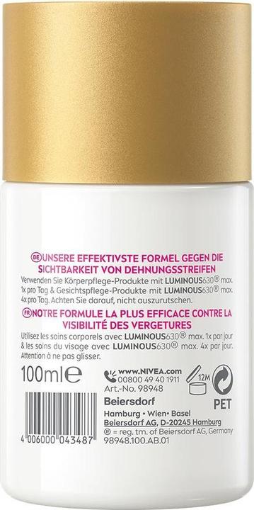 Actual product image NIVEA Luminous Body Öl-Serum Anti-Dehnungsstreifen (Body oil, 100 ml)