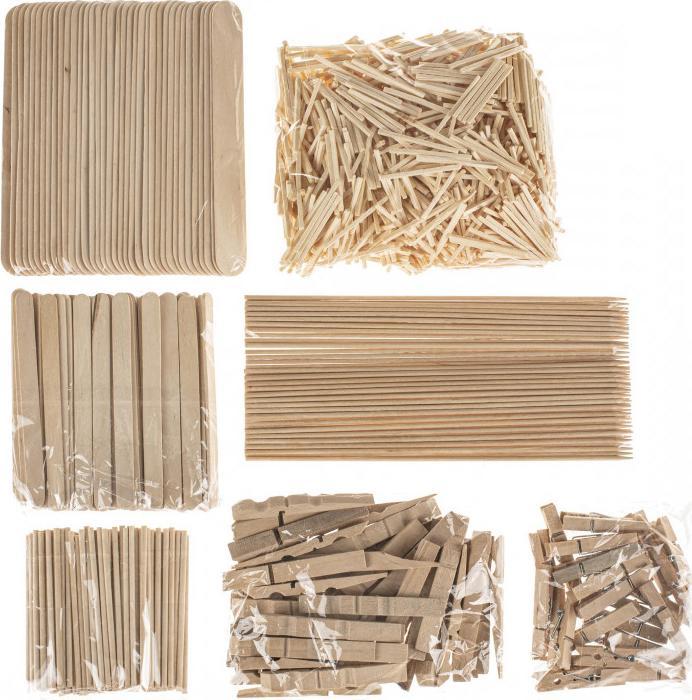 Produktbild Glorex Holzkleinteile Holz-Creativ-Set ca. 1500 Teile