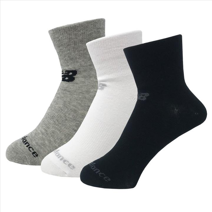 Actual product image New Balance NB PF Cotton Flat Knit Ankle Socks 3 Pair (pack of 3, S)