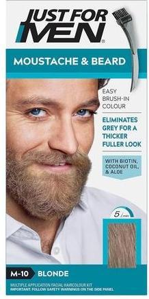 Actual product image Just For Men Moustache & Beard (Sandy Blond M10 Colour Gel)