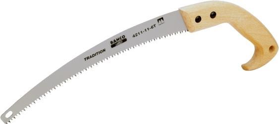 Bahco Astsäge mit gehärteten Zahnspitzen und Holzgriff, 6 ZpZ, 14"