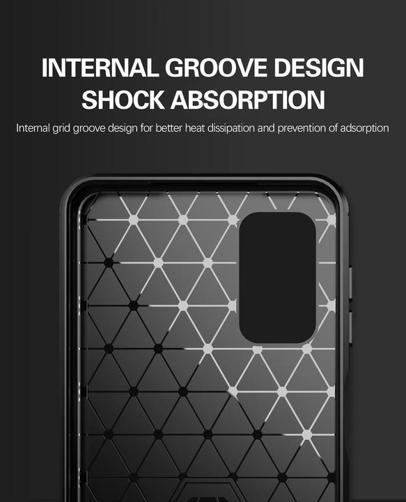 Produktbild Cadorabo TPU Ultra Slim carbon edelstahl Kombi Cover (Samsung Galaxy A32 5G)