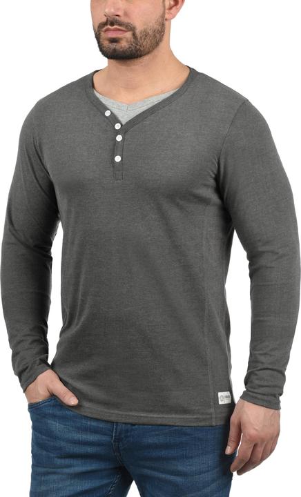 Immagine prodotto Solid Doriano Maglia Maglie A Maniche Lunghe Da Uomo Con Collo Grandad (XL)