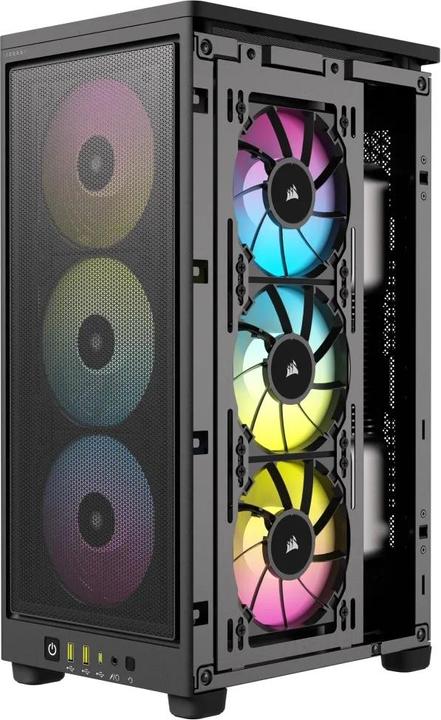 Actual product image Corsair iCUE 2000D RGB AIRFLOW Black (Mini-ITX)