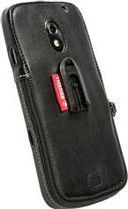 Image du produit Krusell Classic - Étui pour téléphone portable - cuir - gris, noir - pour Samsung Galaxy Nexus (Samsung Galaxy Nexus)
