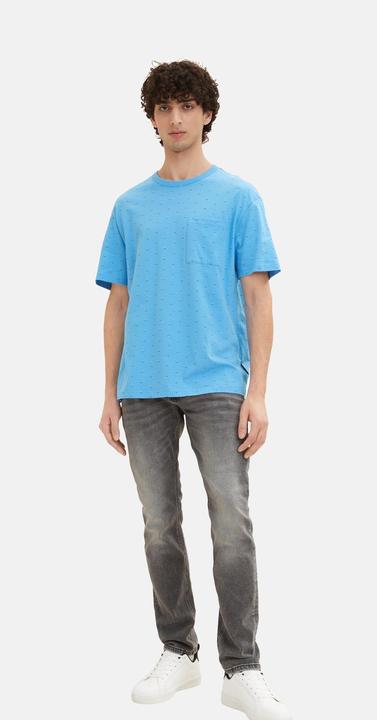 Actual product image Tom Tailor T-Shirt Kurzarmshirt gepunktet mit Brusttasche (S)