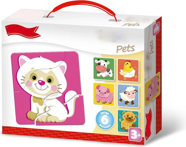 Immagine prodotto Montessori Puzzle triplo - Animali domestici 6 pezzi, 18 pezzi