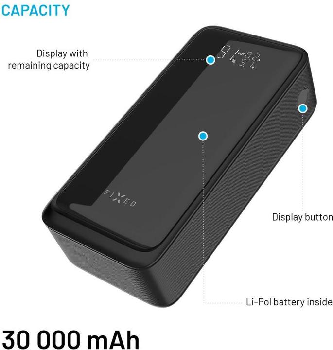Actual product image Fixed Zen2 30, PD 65W, 30 000 mAh, black (30000 mAh, 65 W)