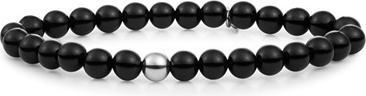 Actual product image Sparkling Jewels Sparkling Bead Bracelet With Onyx - Model Sb-Gem07-Add-6mm