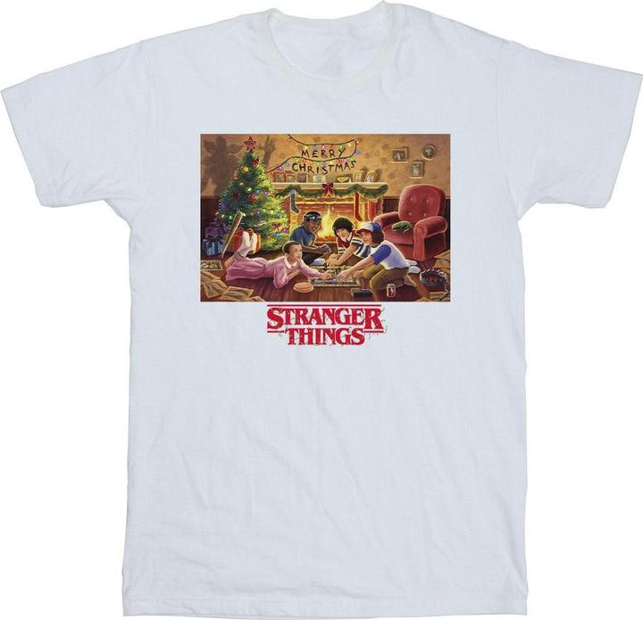 Netflix Stranger Things Christmas Gathering TShirt Mädchen