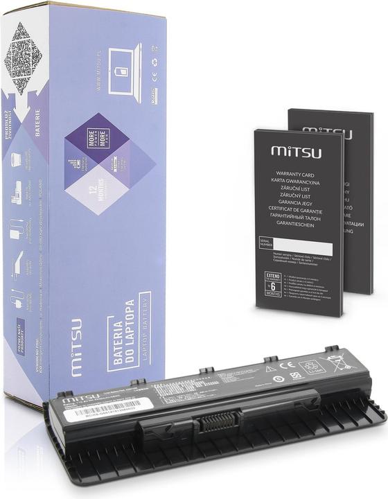 Image du produit Mitsu BATTERY BC/AS-G551 (ASUS 4400 MAH 49 WH) - Batterie (1 cellules, 4400 mAh)