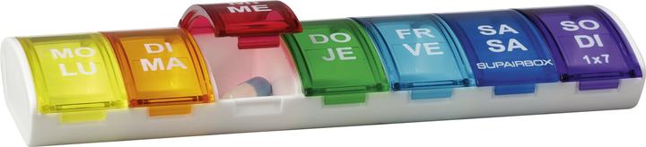 Produktbild Supairbox 1x7 Wochendispenser deutsch/französisch rainbow à 12 Stück