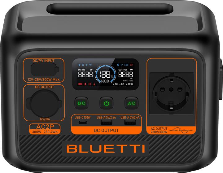 Actual product image Bluetti AC2P (230.40 Wh, 3.60 kg)