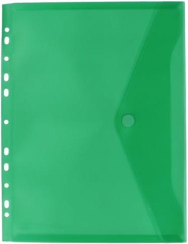 Produktbild Herba-Plastic Dokumententasche A4 mit Lochung und Klettverschluss 10 Stück farblich sortiert (A4, 10 x)