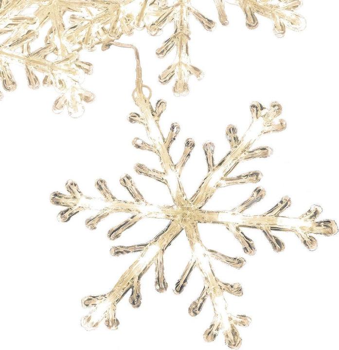 Konstsmide Lichtervorhang Schneeflocken (14 m)