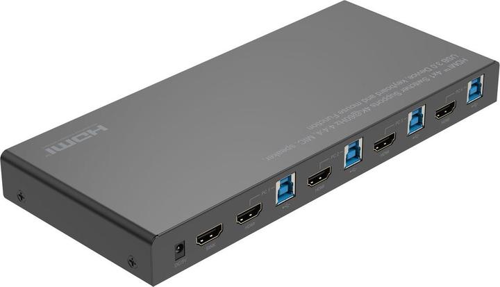 Image du produit MicroConnect 4K@60Hz HDMI KVM switch, 4x1