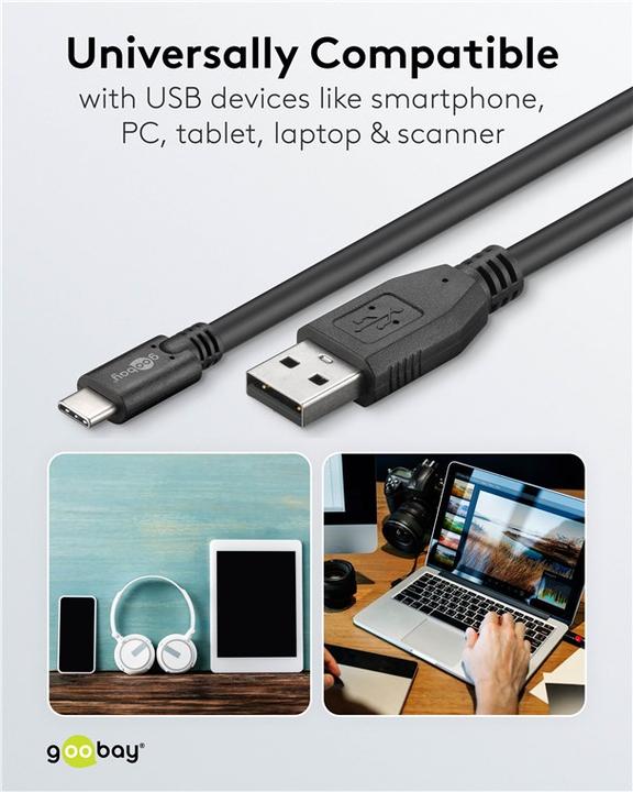 Produktbild Goobay USB-Kabel (0.50 m, USB 2.0)