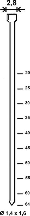 Produktbild Alsafix Stauchkopfnagel N 30 mm aus Stahldraht verzinkt (4000 St)