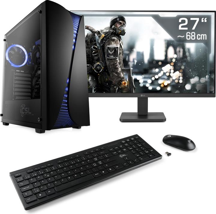 CSL Gaming PC M11260H, QWERTZ Layout (CH) (AMD Ryzen 5 5600GT, 16 Go, 1000 Go, AMD Radeon Graphics)