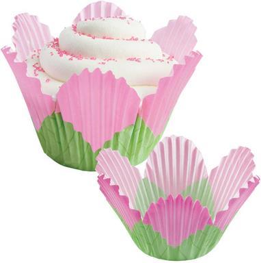 Wilton Backförmchen Blume pink