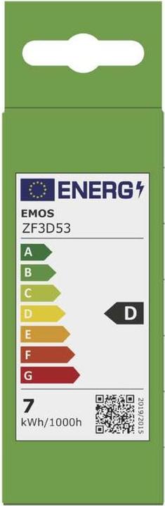 Energie-Label Emos LED Lampe Filament Candle (E14, 7 W, 1055 lm, 1 x, D)