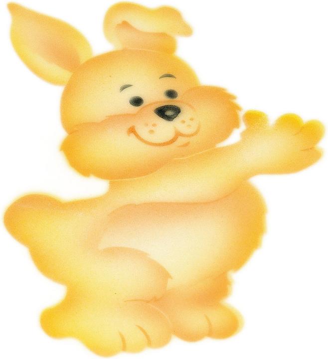 Actual product image Martellato Airbrush stencil bunny