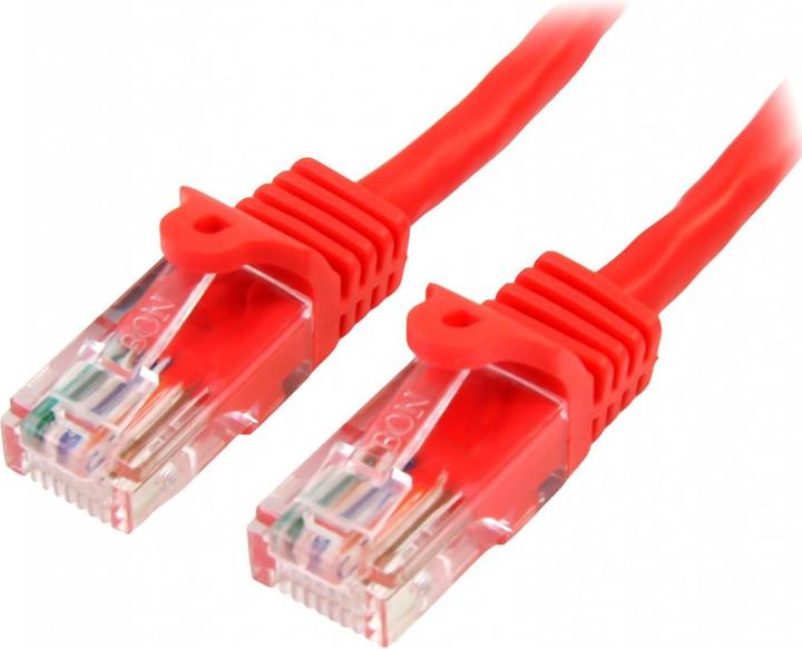 Produktbild StarTech 3m Red Cat 5e Patch Cable (U/UTP, CAT5e, 3 m)