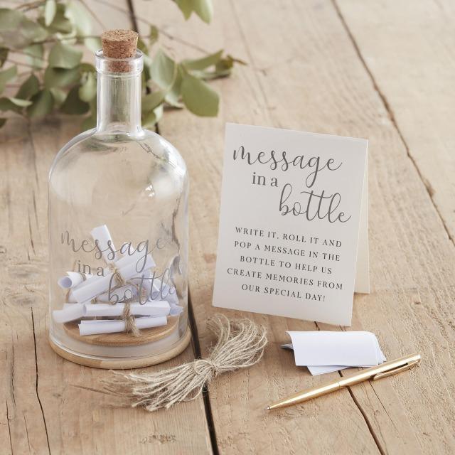 Image du produit Ginger Ray Livre d'or de mariage Message en bouteille