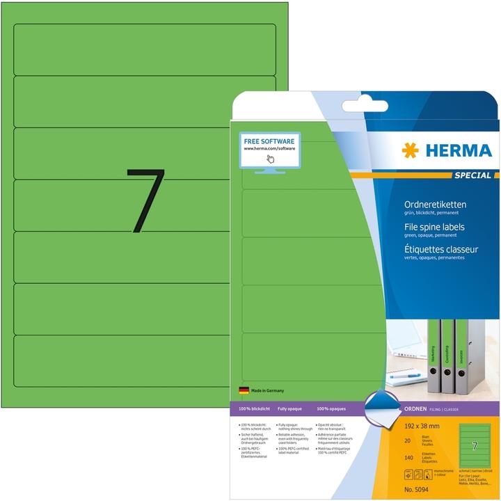 Actual product image HERMA Folder labels A4