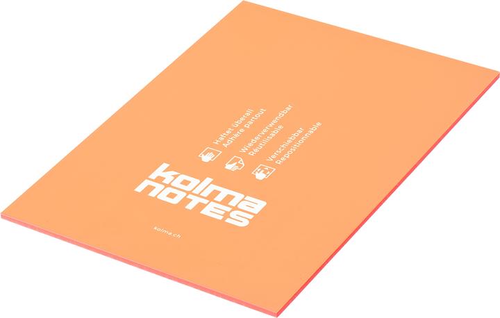 Kolma Sticky notes Notes A5 static cling orange (148 x 210 mm)