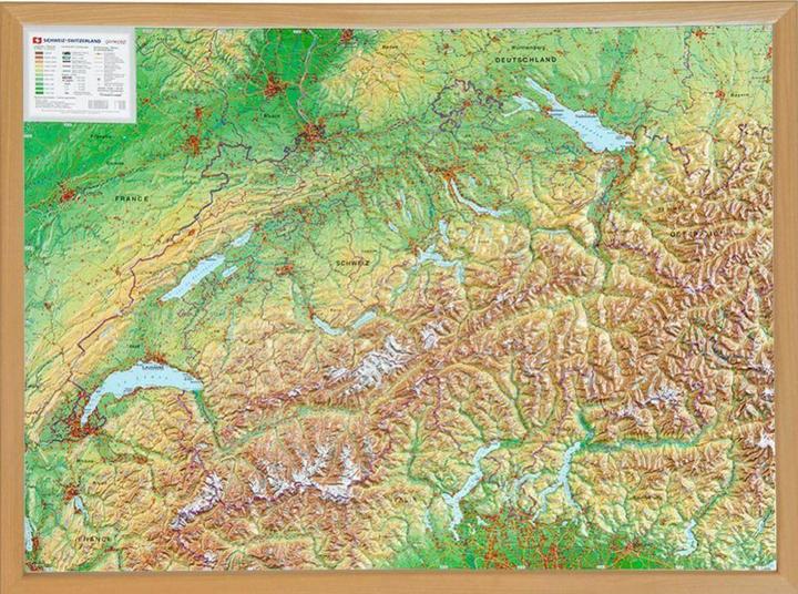 3D Reliefkarte Schweiz