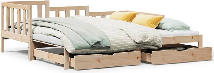 Produktbild VidaXL Tagesbett Ausziehbar mit Schubladen (Bettsofa)