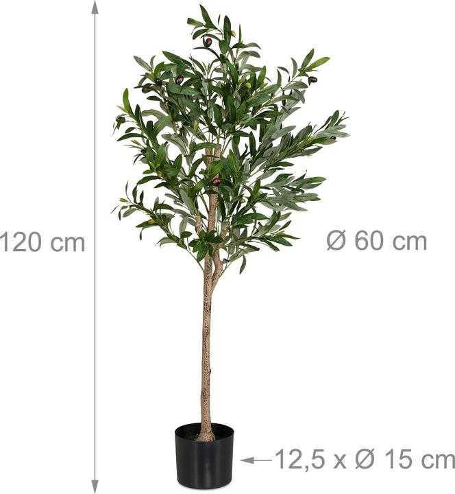 Immagine prodotto Relaxdays Albero d'ulivo (120 cm)