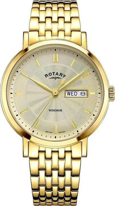 Rotary GB05423/03 Windsor Herren 37mm 5ATM (Analoguhr, 37 mm)