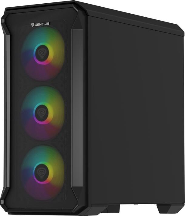 Immagine prodotto Genesis Case per PC IRID 503 ARGB, Micro Tower, 2xUSB 2.0, 2x jack, 1xUSB 3.0, nero (Mini-ITX)