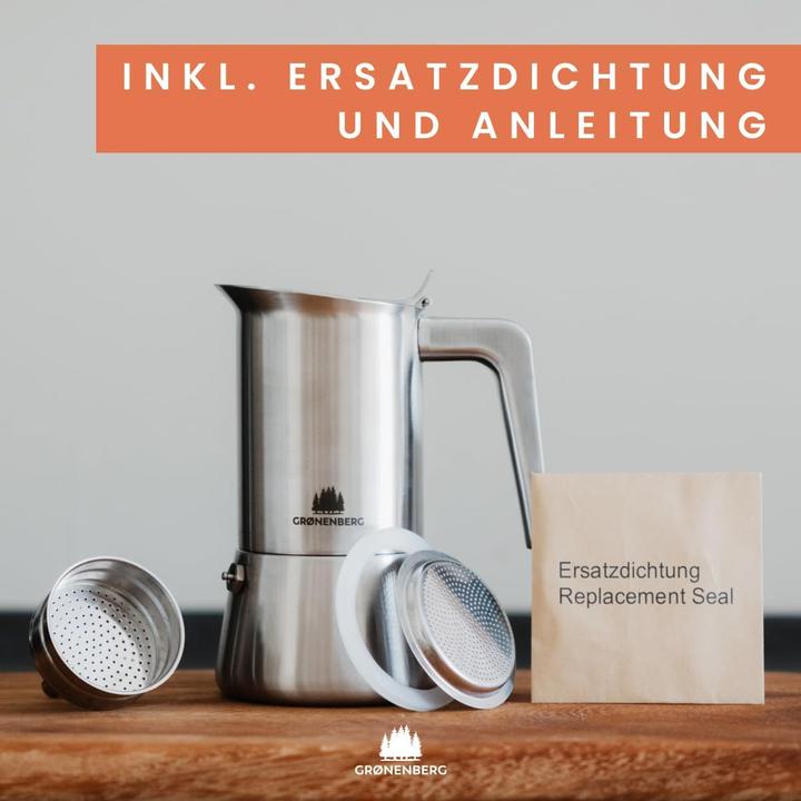 Actual product image Groenenberg Espresso maker suitable for induction (4 T.)