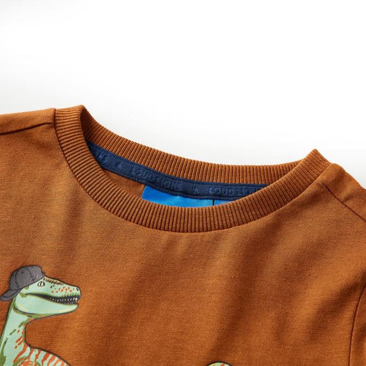 Immagine prodotto VidaXL Camicia a maniche lunghe per bambini Cognac 92,Materiale: 100 (92)