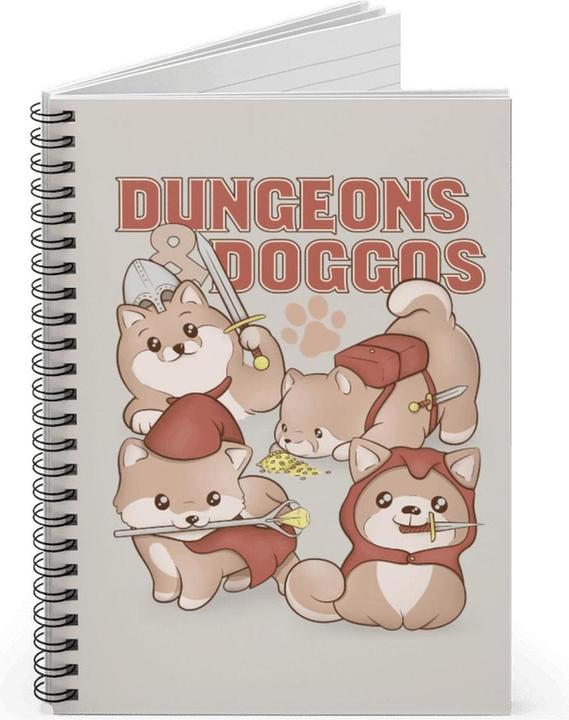 Produktbild Glass Staff Notizbuch Dungeons & Doggos Mehrfarbig (Liniert, Harter Einband)