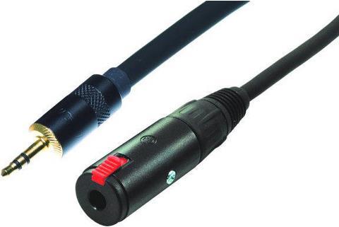 Immagine prodotto Contrik Da Jack 3 pin a Mini-Plug 3 pin. (3 m, Connettore da 3,5 mm (AUX), Jack 6,3 mm)