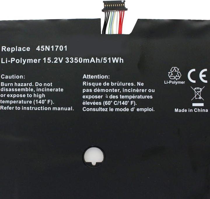 Actual product image AccuCell Battery Lenovo X1 Carbon Gen 3 20BS 2015 (3350 mAh)