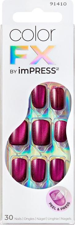 Produktbild KISS Glue-on nails ImPRESS Color FX - Levels 30 pcs (Dunkelrosa)