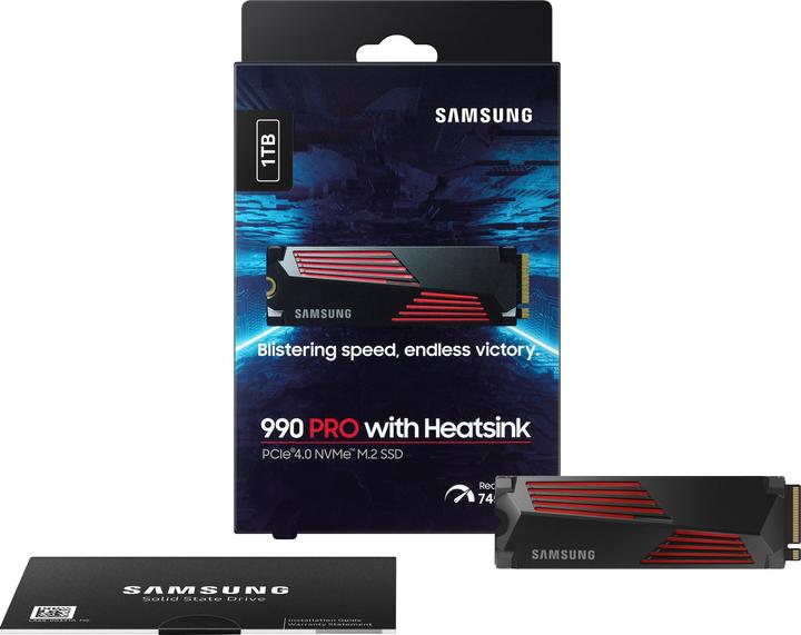 Produktbild Samsung 990 Pro mit Heatsink (2000 GB, M.2 2280)